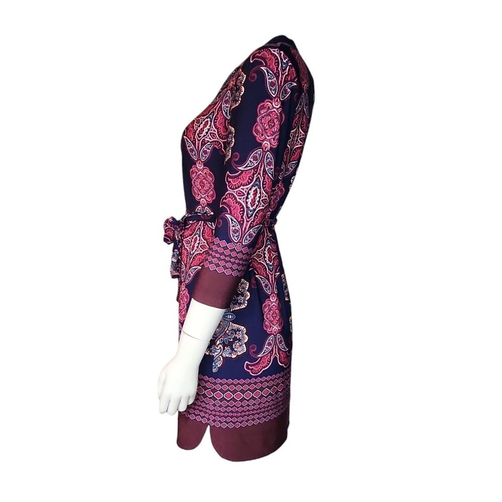 DM Collection Dress Womens Size 4P 4 Petite Jeraldine Jersey Stitch Fix Blue New - Picture 2 of 7